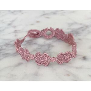 NWOT HANDMADE IN ITALY Pink Clover Bracelet/Anklet